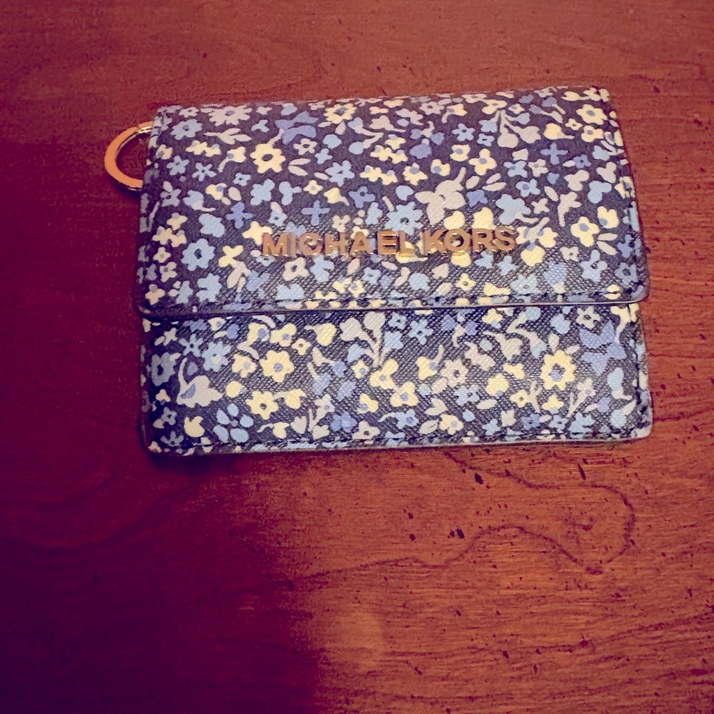 Michael Kors floral print ID/wallet
